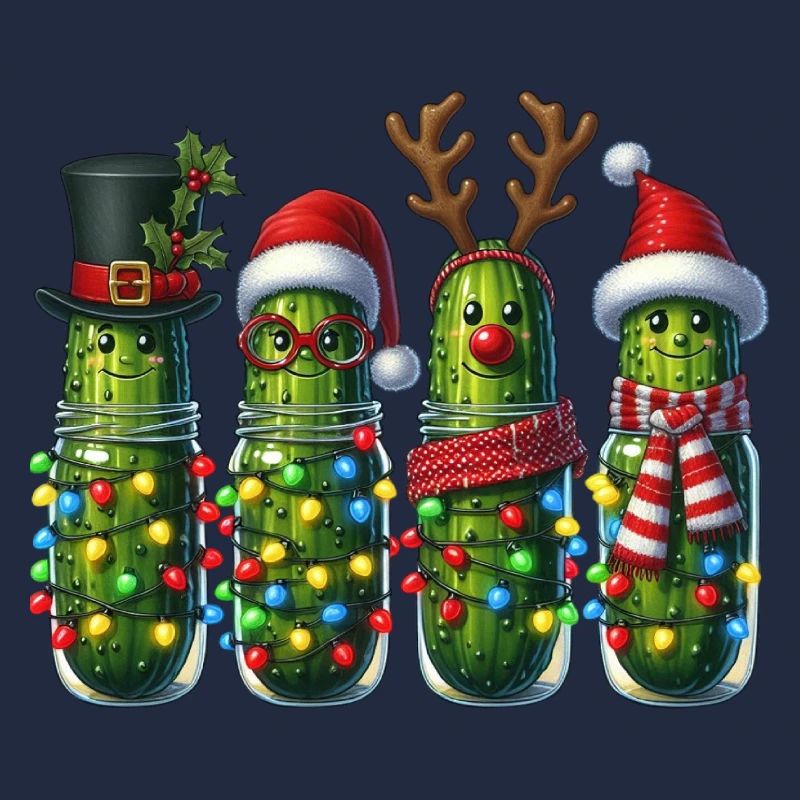 Gurken Weihnachtstruppe Lichter