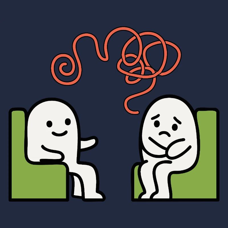 Psychotherapie – Psyche Illustration