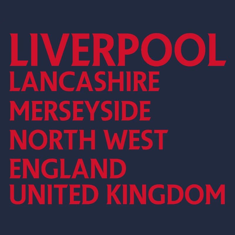 Liverpool – England Textdesign