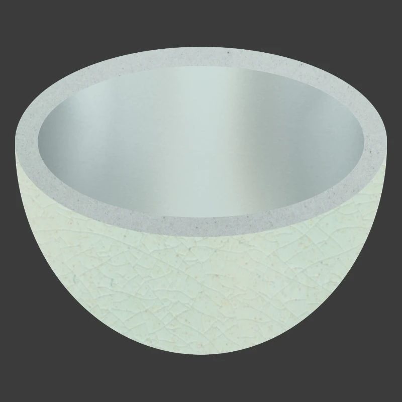 Crackled Ceramic Bowl Art