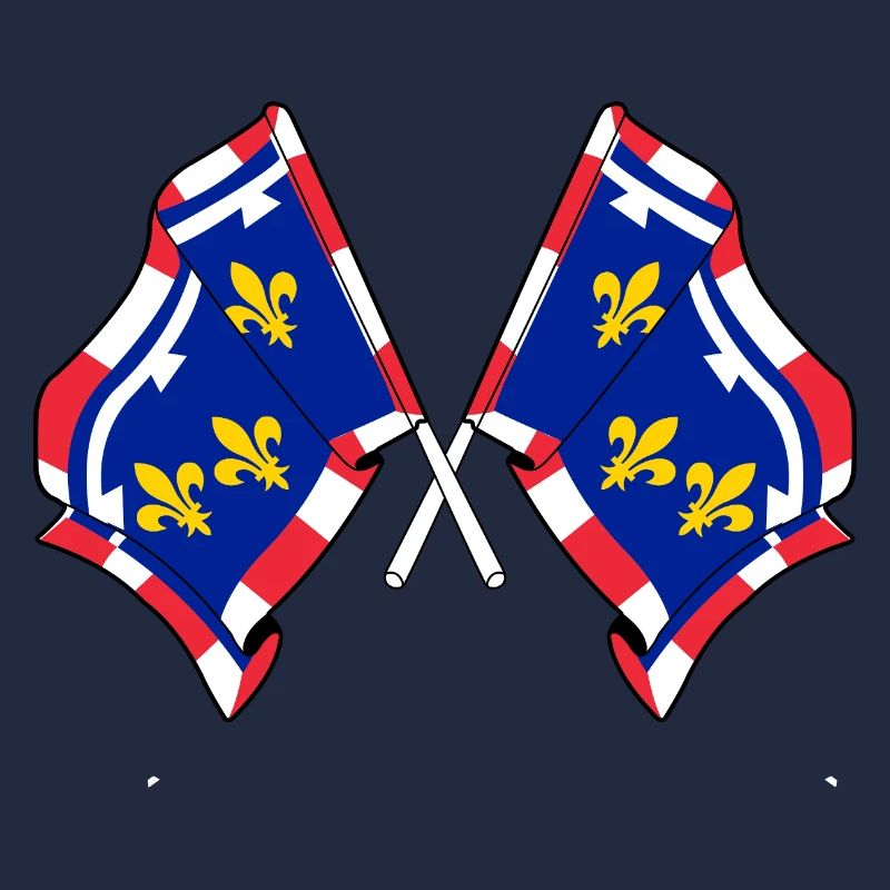 Centre-Val de Loire Kreuzflaggen