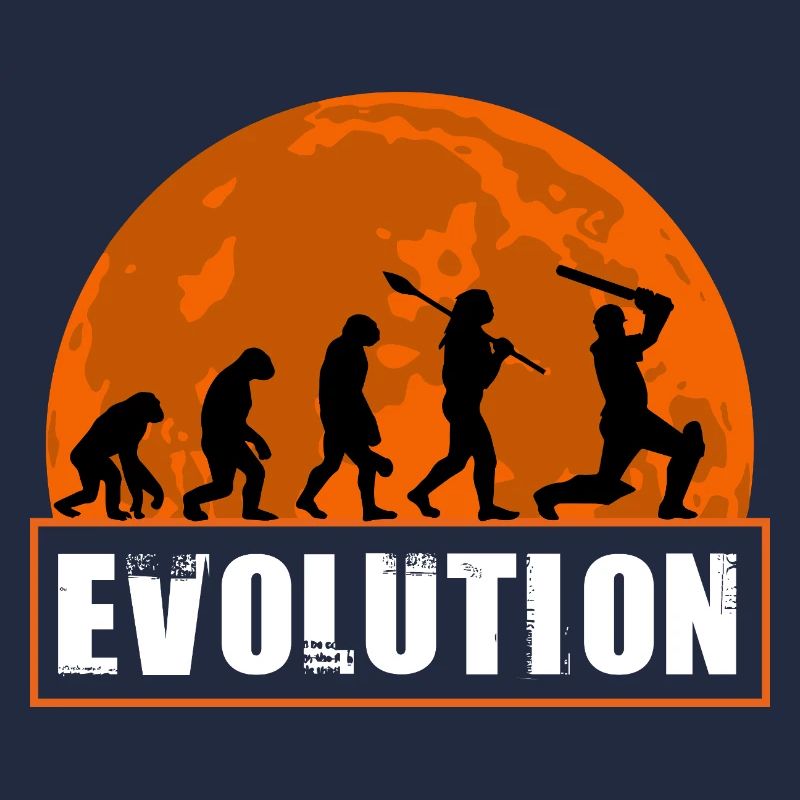 Cricket Evolution Schlagmann Lustiges Sportspielergeschenk
