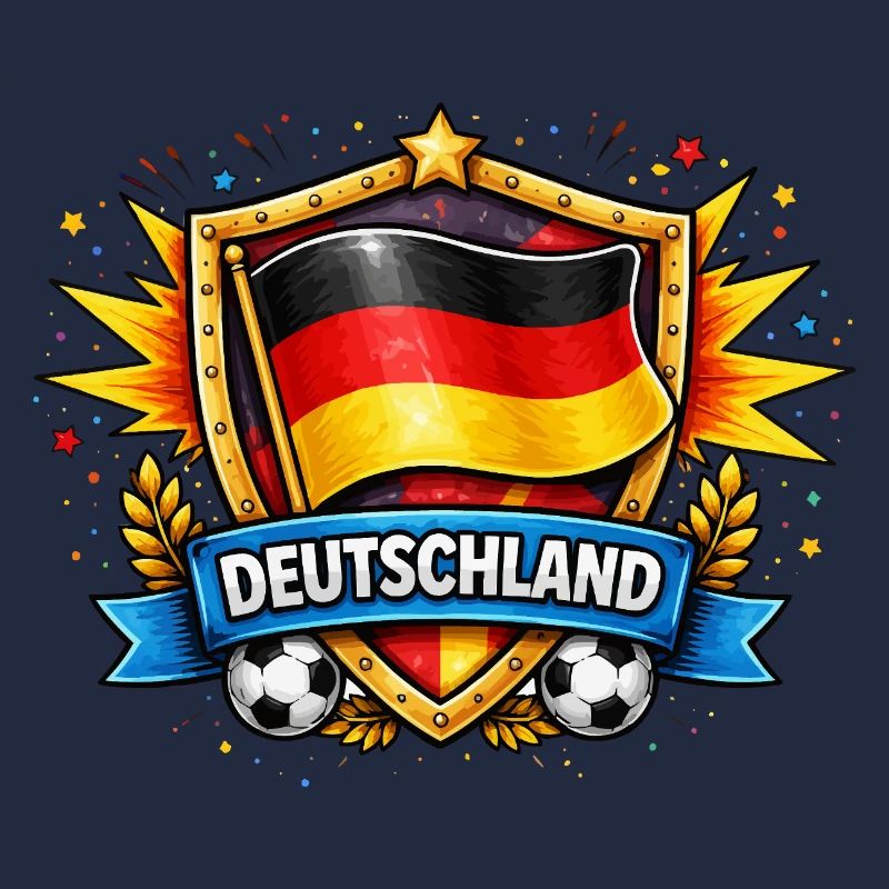 Deutschland Shield Fußball Design