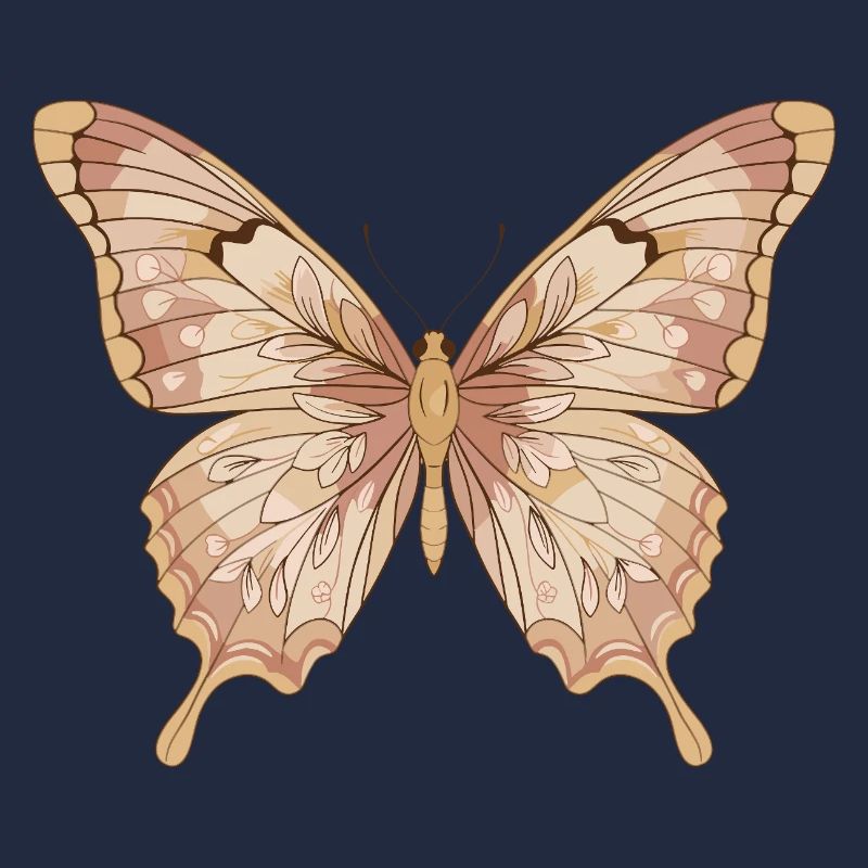 Soft Pink Butterfly Art