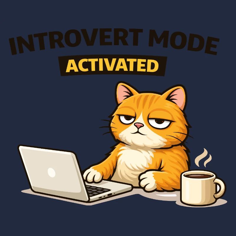 Chat activé en mode introverti