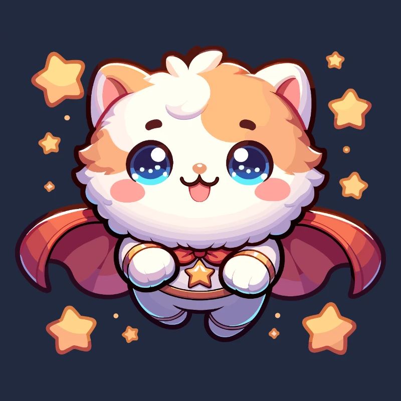 Helden Kätzchen Superheld Katze Super Mieze