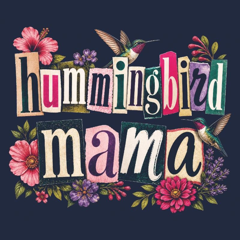 Ruby Throated Hummingbird Mama Mom