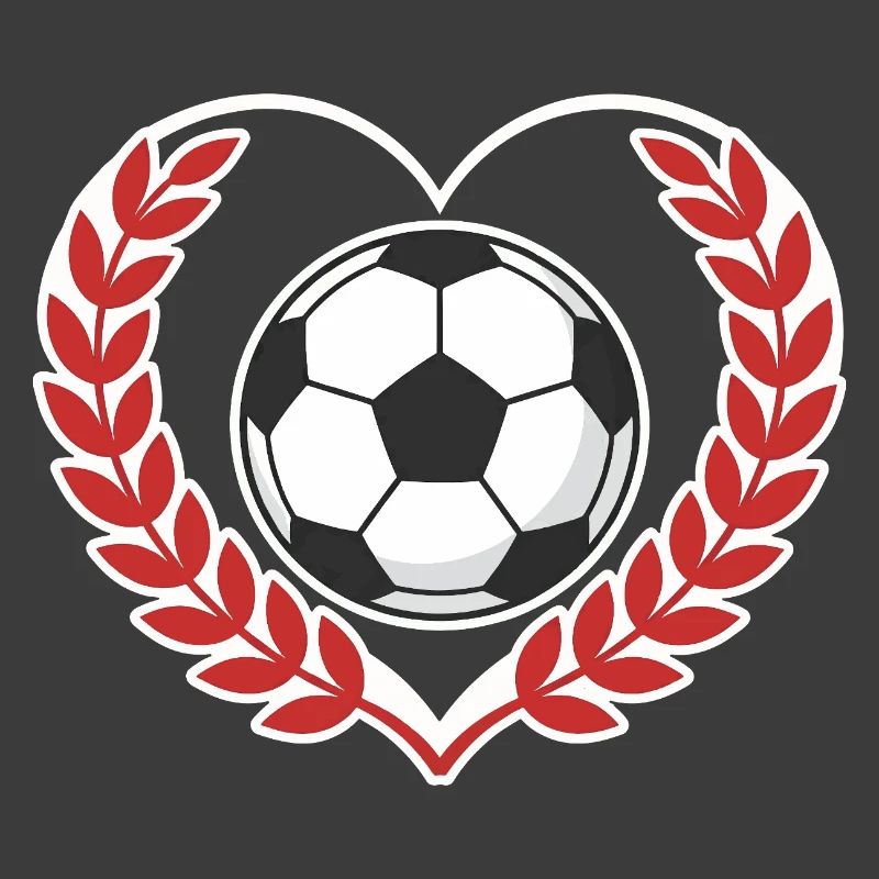 Herzball mit Lorbeerkranz