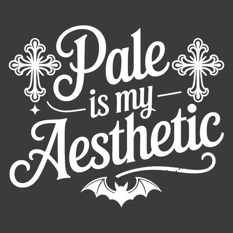 Pale Aesthetic Bat Typography