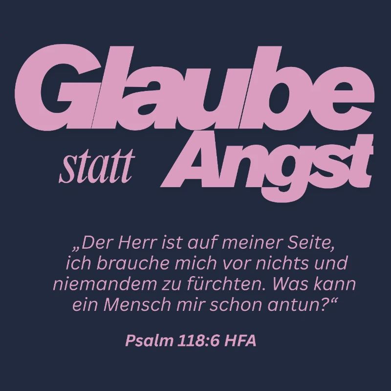 Glaube statt Angst 