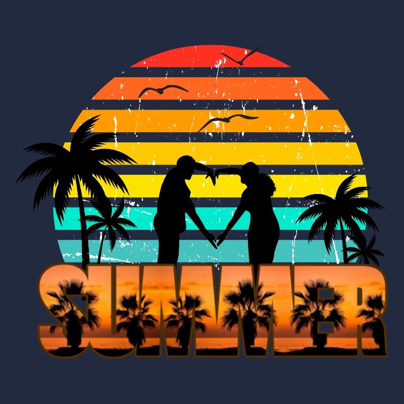 Romantic summer sunset