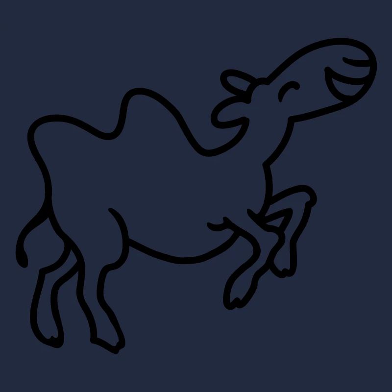 Kamel hat Spaß - line