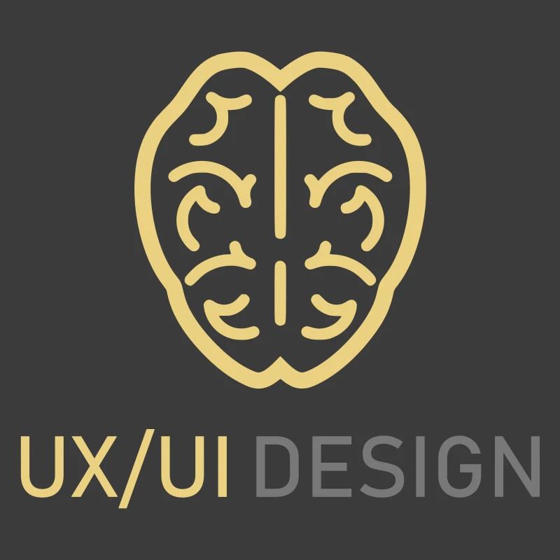 UX UI Design Logo Brain Thinking Programming