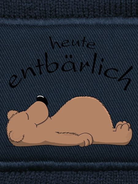 knuffiger Braunbär will entspannen