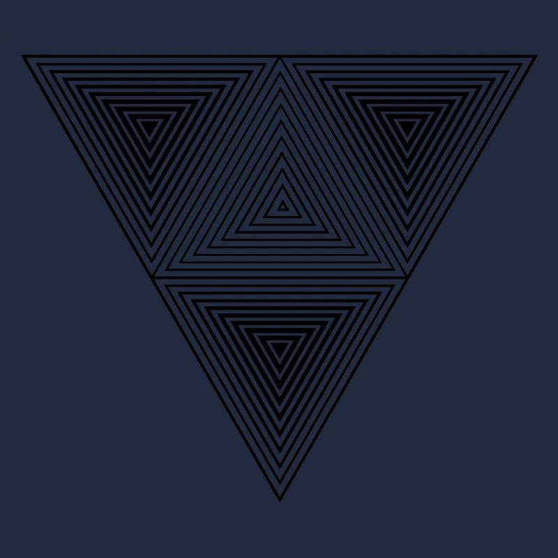 Optical illusion (Hipster Dreick) B&w Art