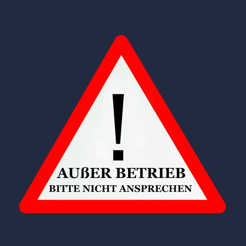 Warnschild: Nicht Ansprechen