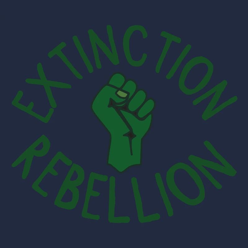 Extinction Rebellion Faust grün