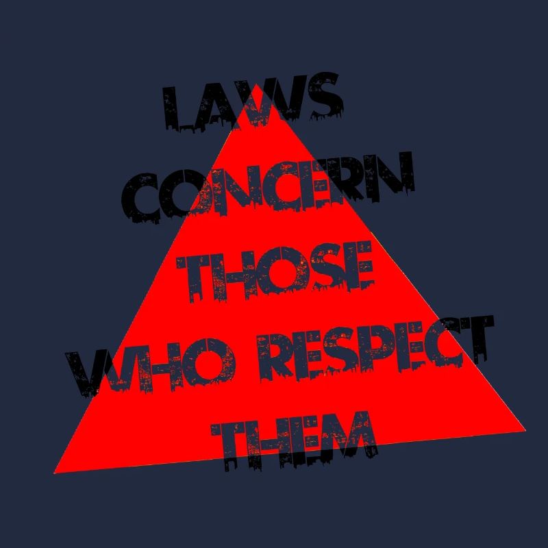 Red Triangle Distress Typography