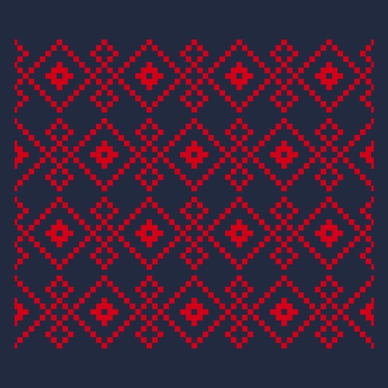 Pull uni de Noël (rouge)