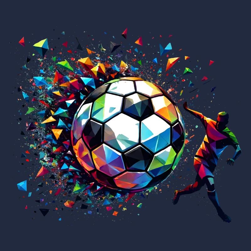 dynamic soccer player playing soccer