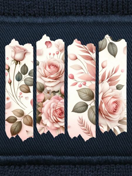 Rosenblüten Vier Panelen Rosa