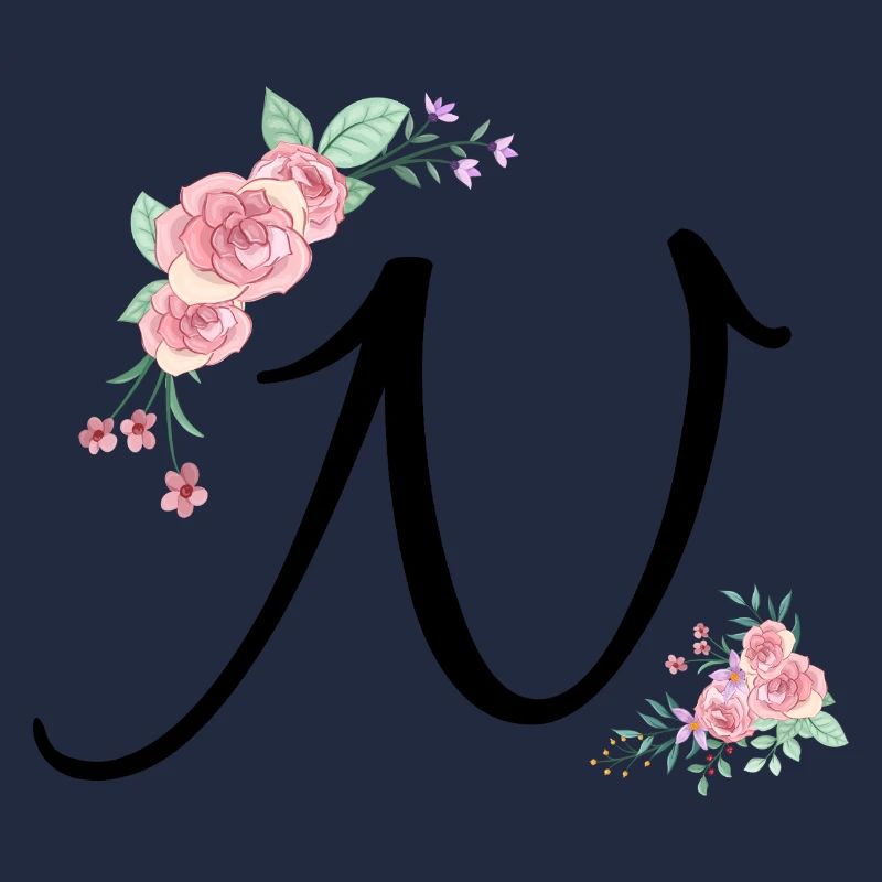 Buchstabe n Blumen