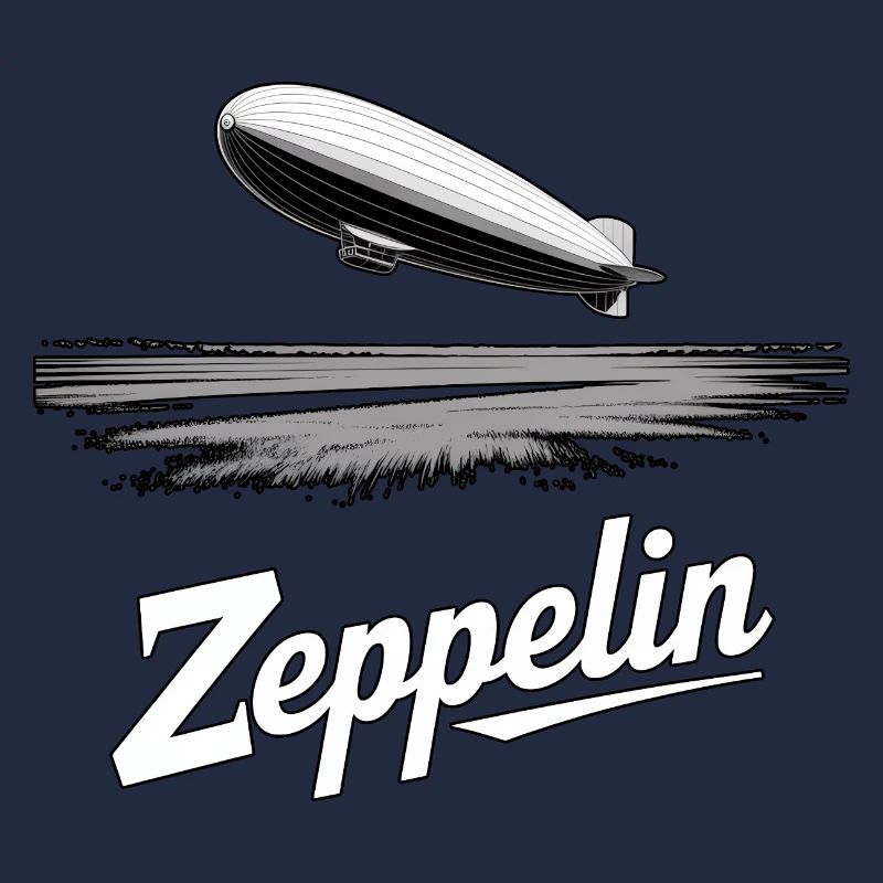 Dirigeable Zeppelin Rétro Vintage