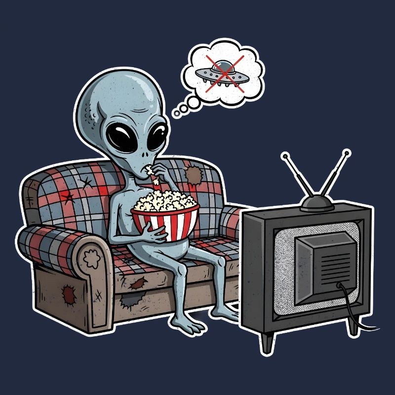 Alien Comic Lazy Cadeau