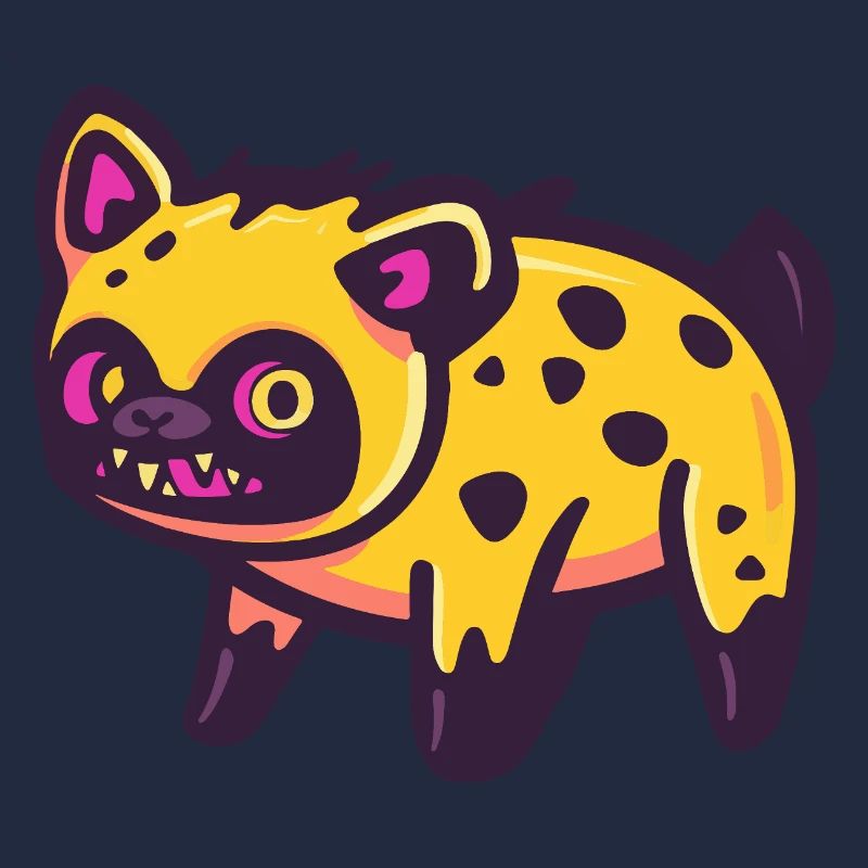 Hyäne Halloween Zombie