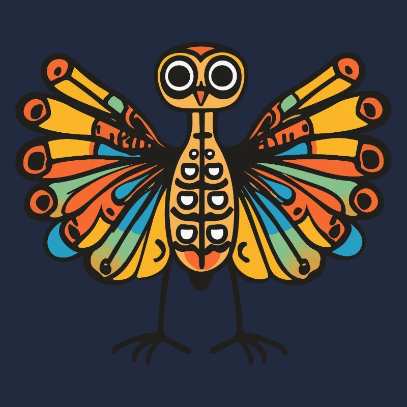 Pfau Vogel Halloween Zombie
