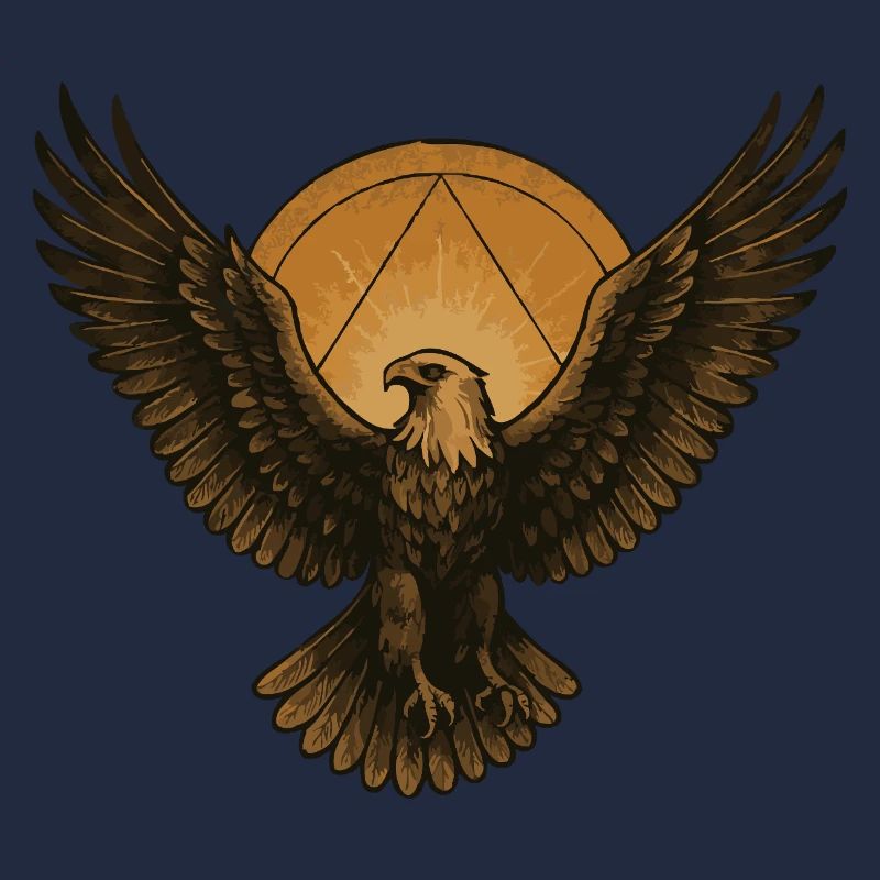 Adler im Sonnenkreis