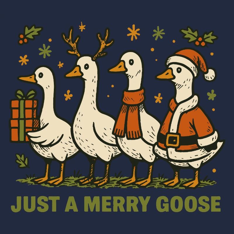Noël juste une oie joyeuse Vacances Fun