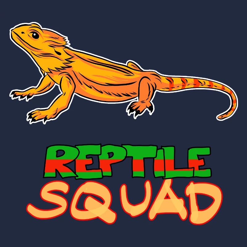 Reptile Squad Bartagame Fun Design