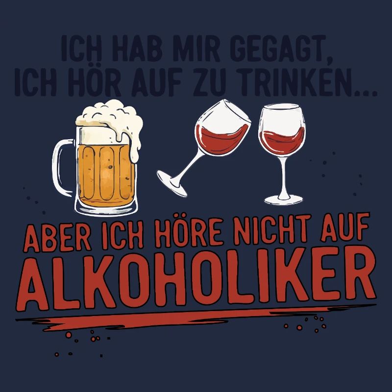Witziger Trinkspruch mit Bier & Wein