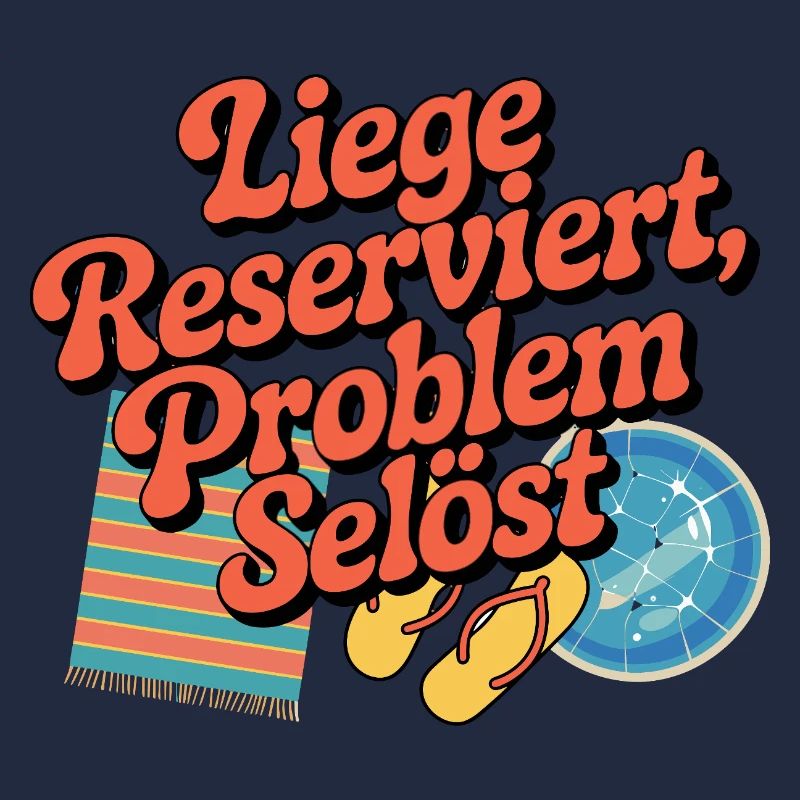 Lounger Reserved Problem solves funny beach