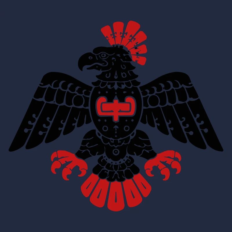 Aztec Eagle Totem Pattern