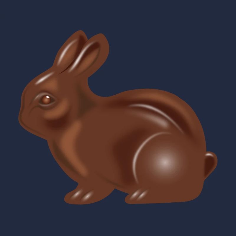 Klassischer Schokoladen-Osterhasen Motiv