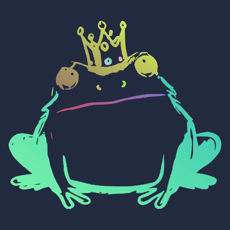 Froschkönig und Neonkrone