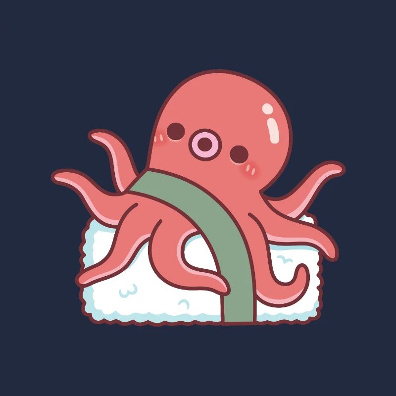 Süßes Oktopus-Sushi Lustig