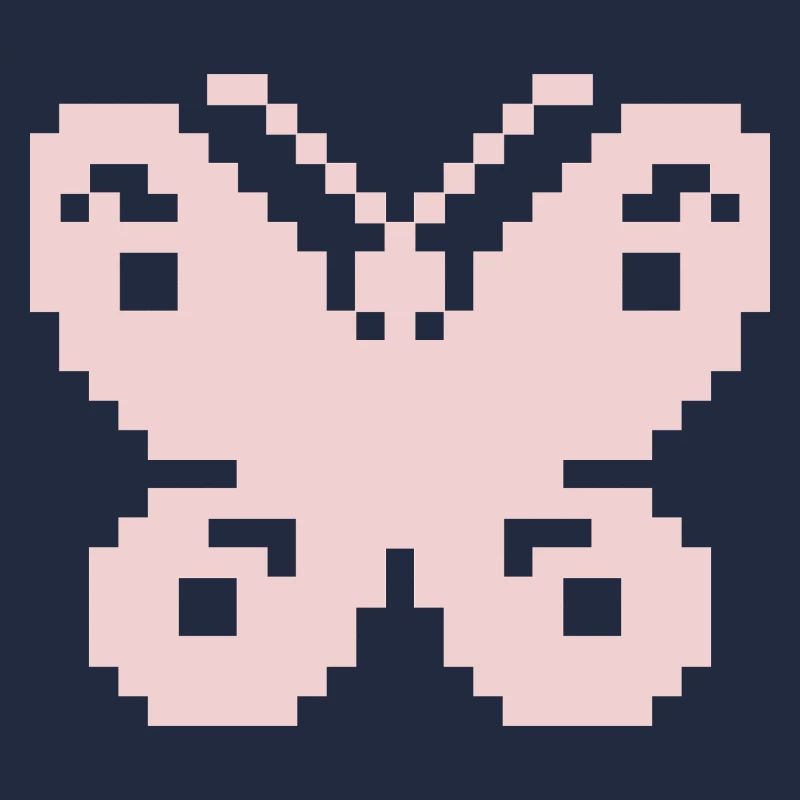 Pixel Pink Butterfly