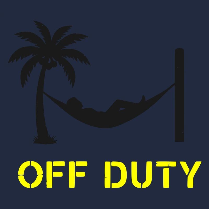 Hängematte Off Duty Spruch