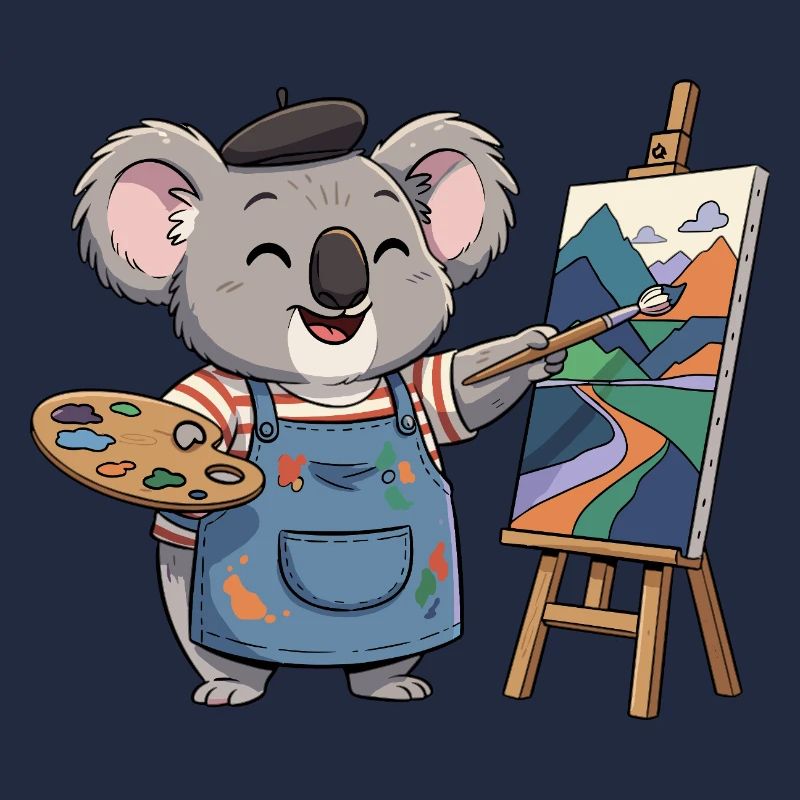 Koala Maler: Bunte Berglandschaft