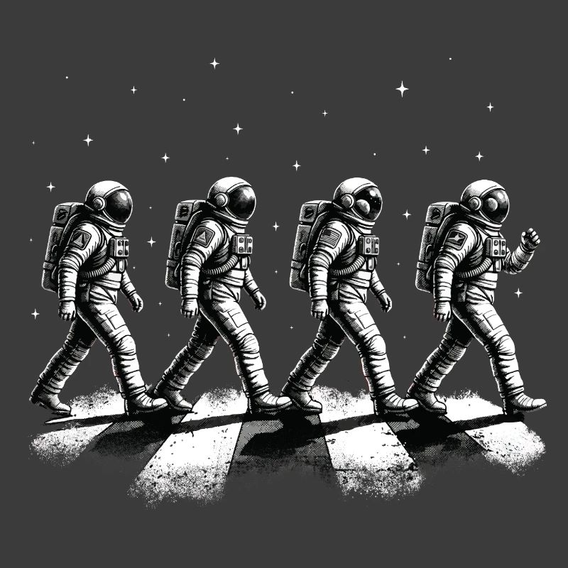 Walking Astronauts Space Exploration