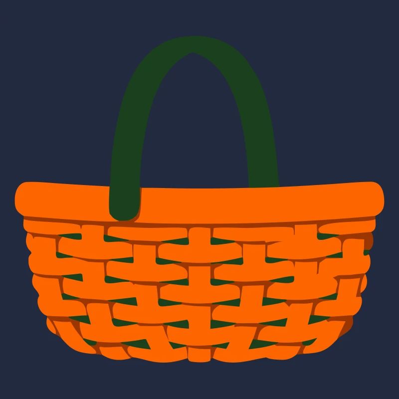 Woven Basket Mushroom Picker
