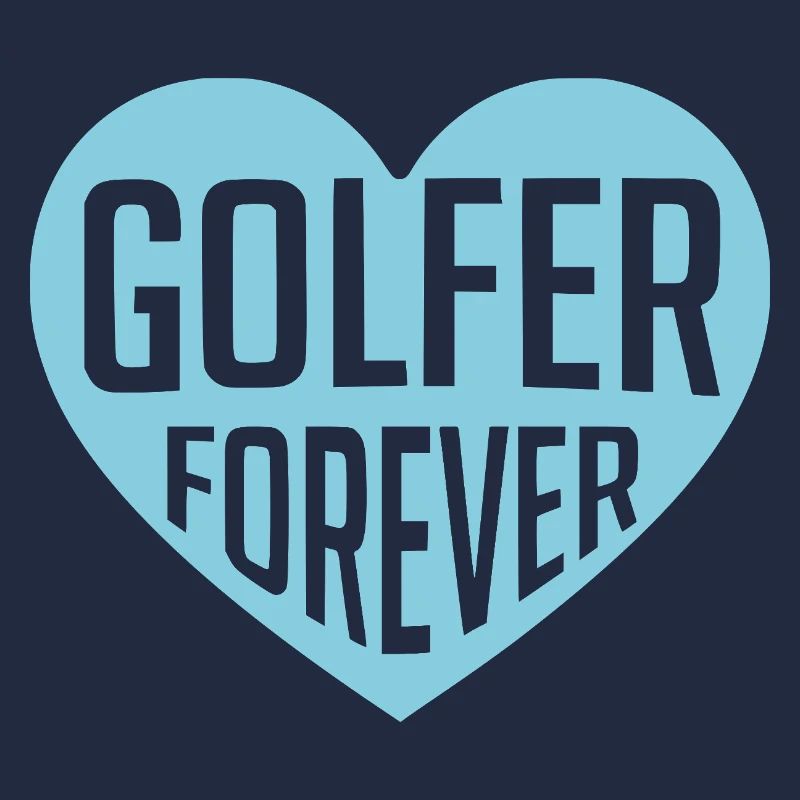 Golfer Forever Herzdesign