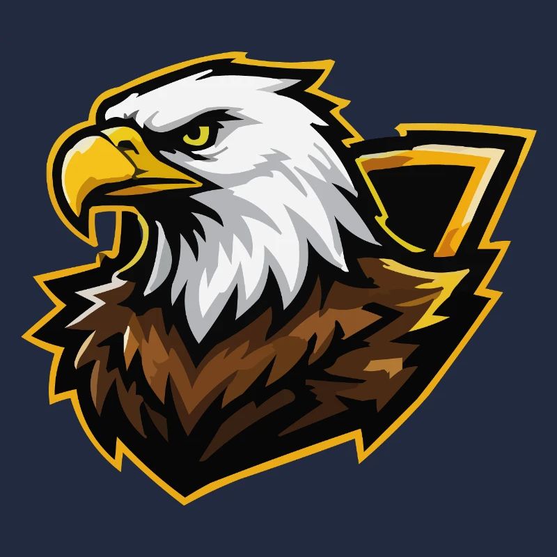 Eagle with Gold Accent Comic