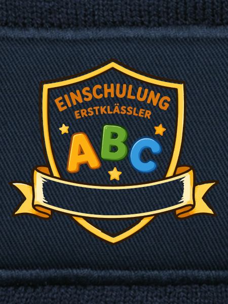 Einschulung ABC Schild Motiv
