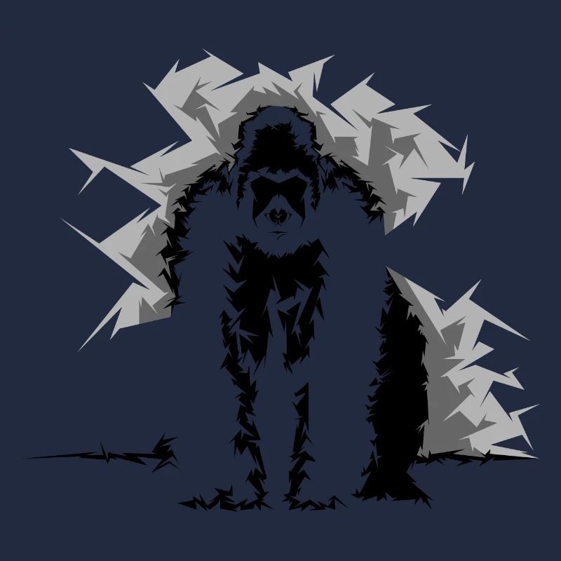 Monkey Gorilla Nature Illustration Wilderness Symbol