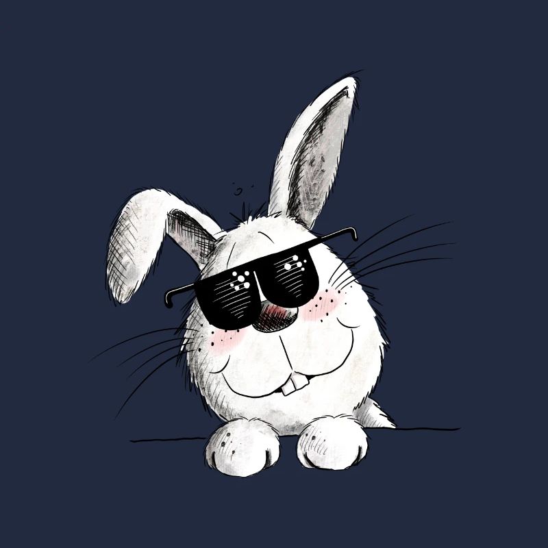 Cool rabbit with sunglasses rabbit motif rabbit