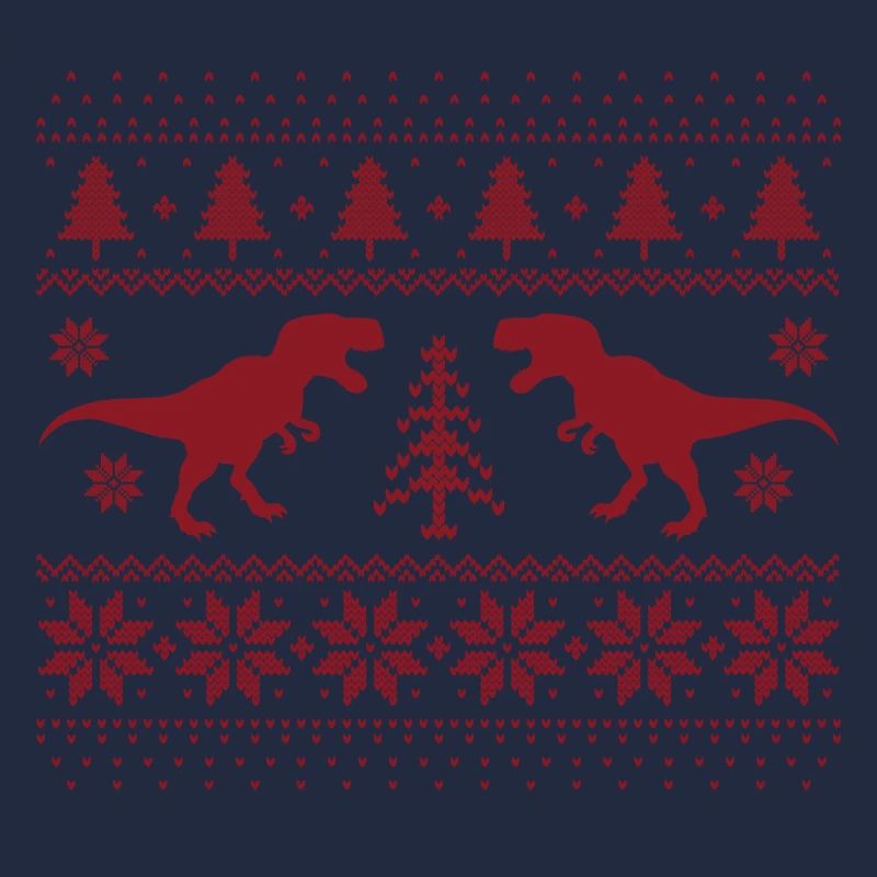 Dinosaurier-Weihnachtspullover